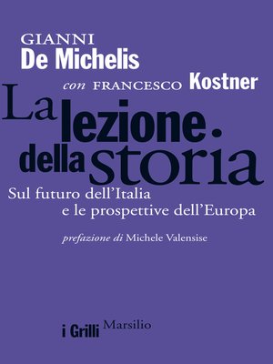 cover image of La lezione della storia